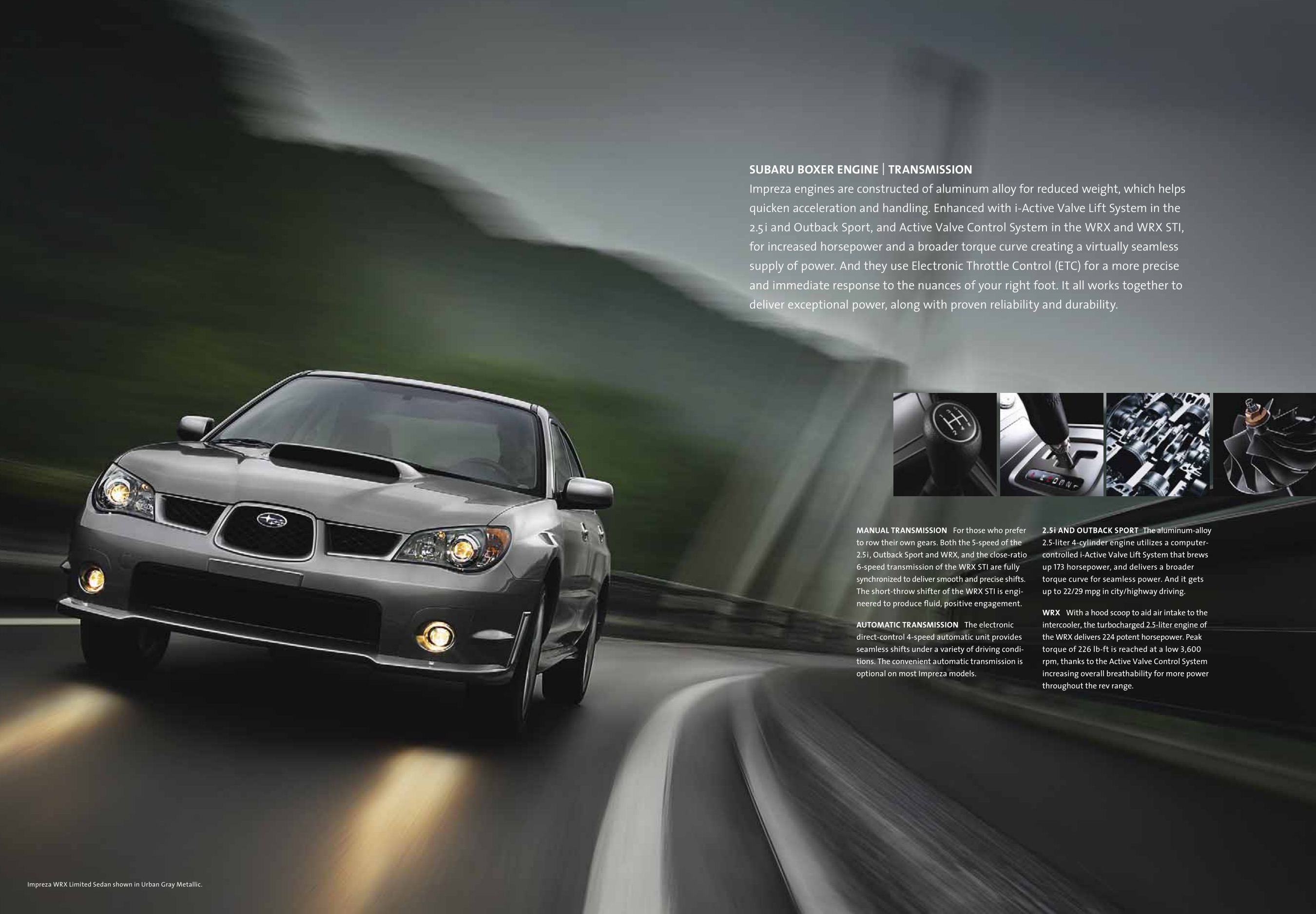2007 Subaru Impreza Brochure Page 14